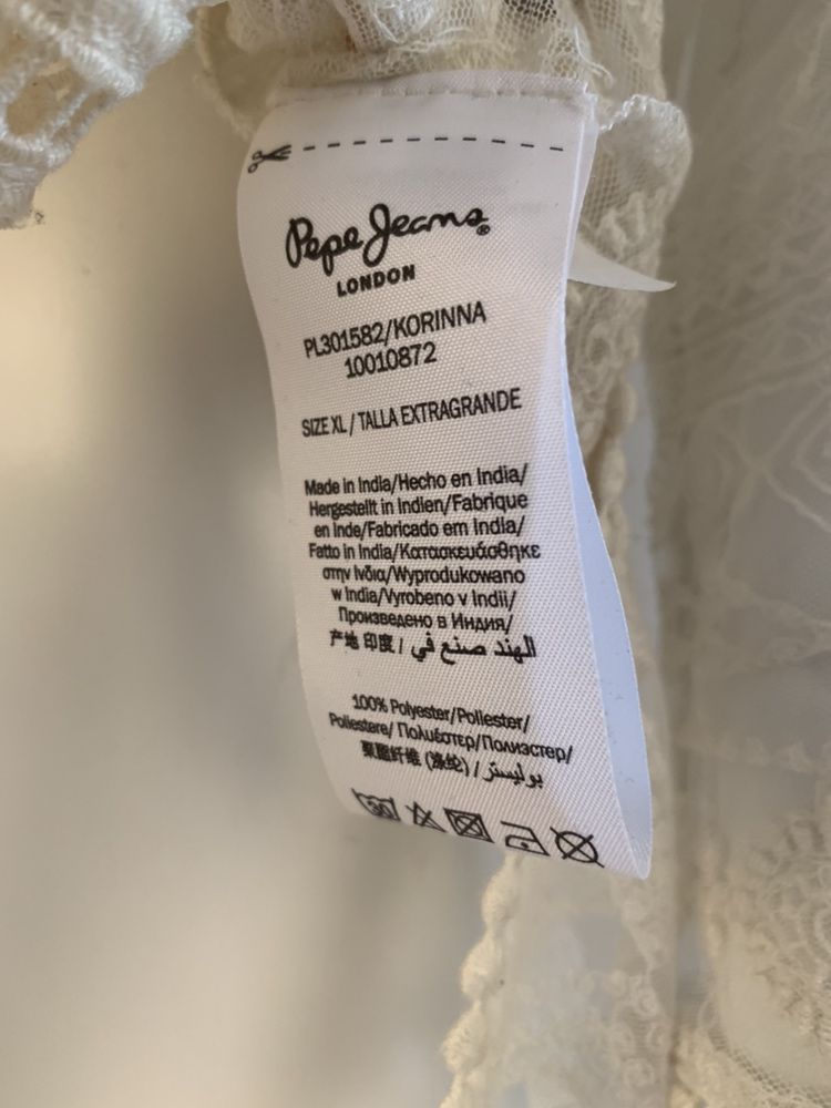 Túnica em  renda Pepe Jeans.