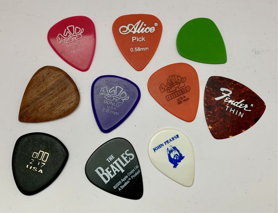 Conjunto de oito palhetas