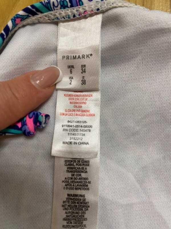 Красивый, яркий купальник Primark размер 34 евро XS