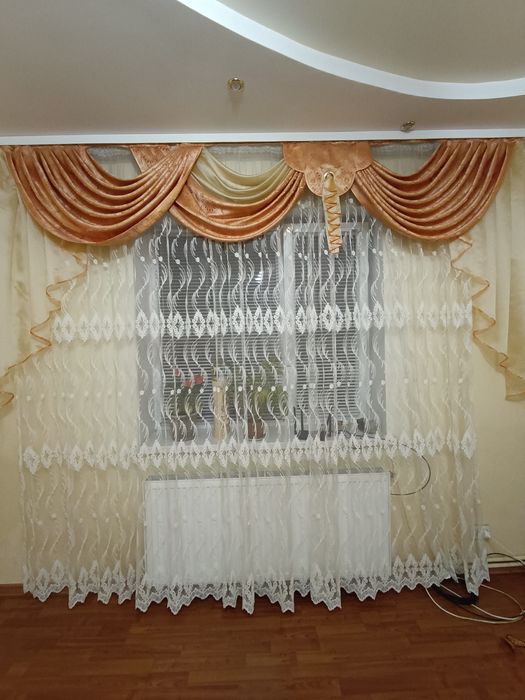 Продам гардини довжина на 3 метровий карниз