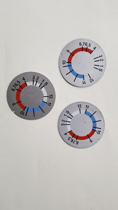 Cyferblaty aluminium, tabliczka polar prl, średnica 63 mm