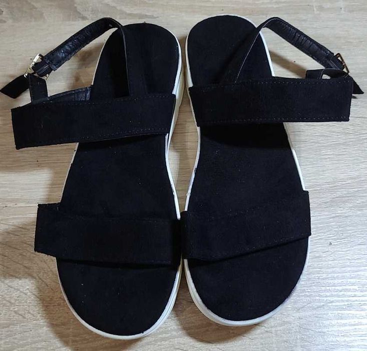 Sandały damskie z tkaniny