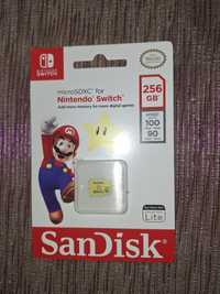 Оригінал Карта пам'яті SanDisk microSDXC 256GB для Nintendo Switch