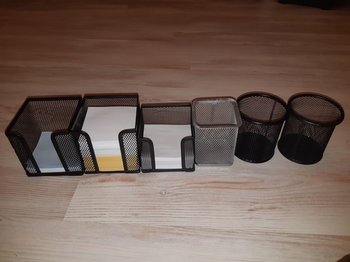 Металлическое ведро подставка стаканчик куб для бумаги
