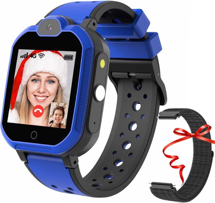 Zegarek smartwatch dla dzieci wiele funkcji niebieski