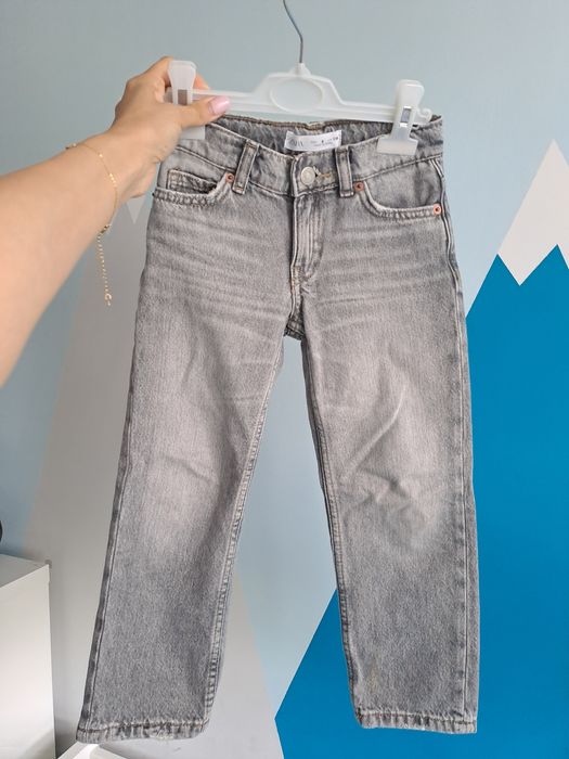Jeansy Zara 110 szare