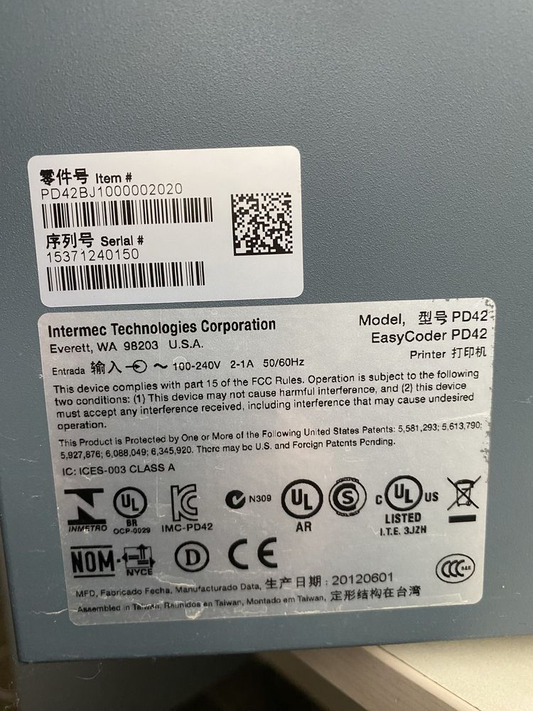 Принтер етикеток Intermec EasyCoder PD42
