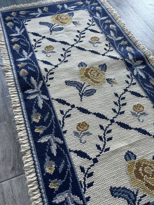 Tapete de arraiolos manual 64x124