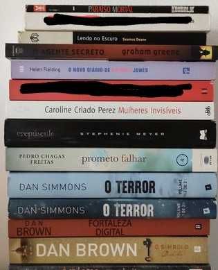 Livros - vários autores, e diferentes valores