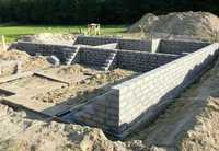 Bloczek fundamentowy betonowy / betonowe bloczki / 24x38x12