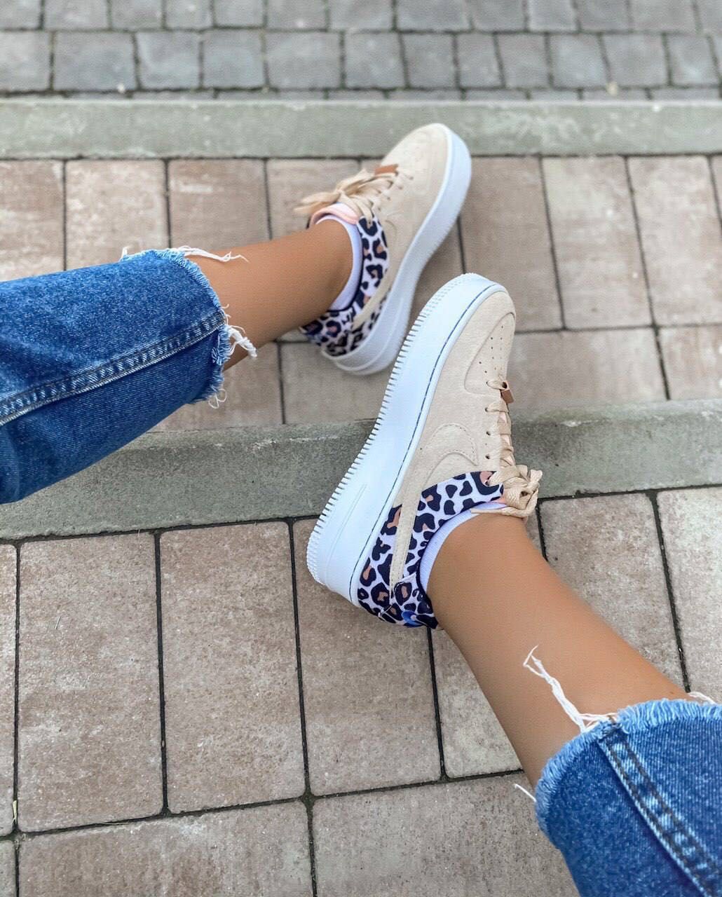 Кросівки кеди Nike Air Force Leopard Аір форси 37(23,5 см)
