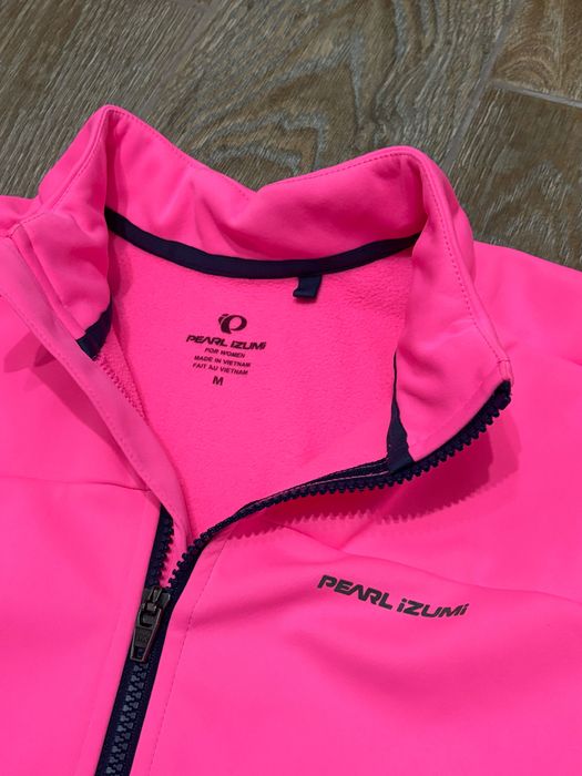 Pearl Izumi windstopper softshell M яркая женская велокуртка
