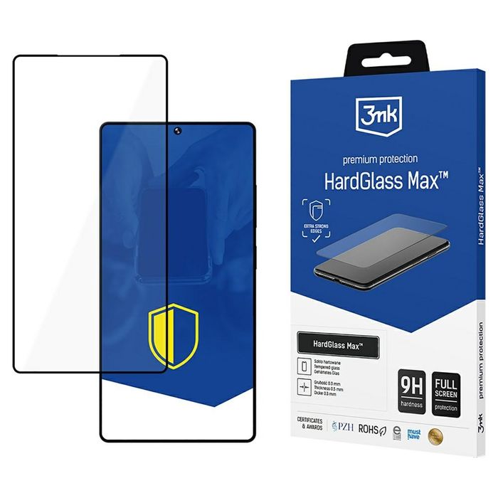 Szkło hartowane 3MK HardGlass Max Black do Samsung Galaxy S25 Ultra