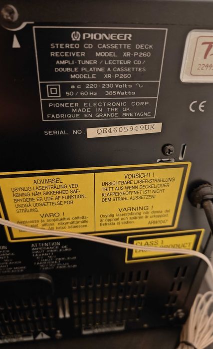 Aparelhagem Pioneer XR-P260