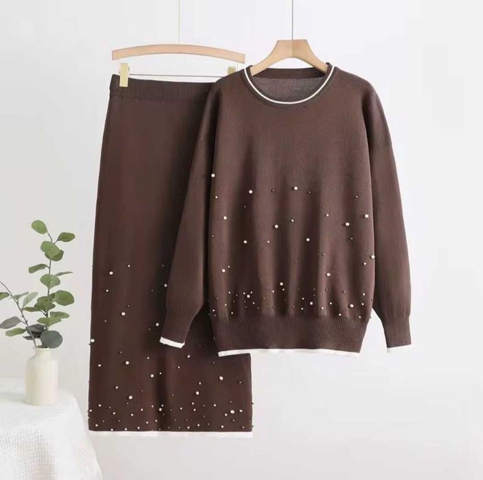 Komplet dzianinowy rozmiar L