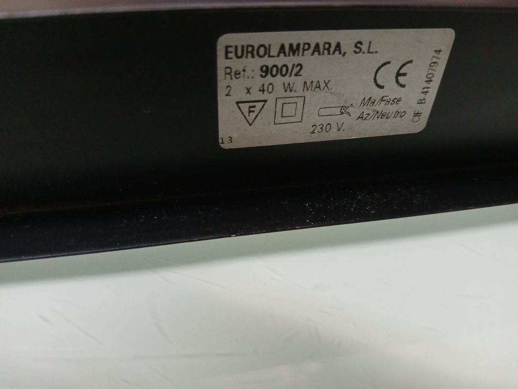 Foco com 2 pontos luz preto