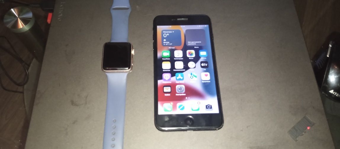 Iphone 7+ 128gb apple watch series 3 42mm
