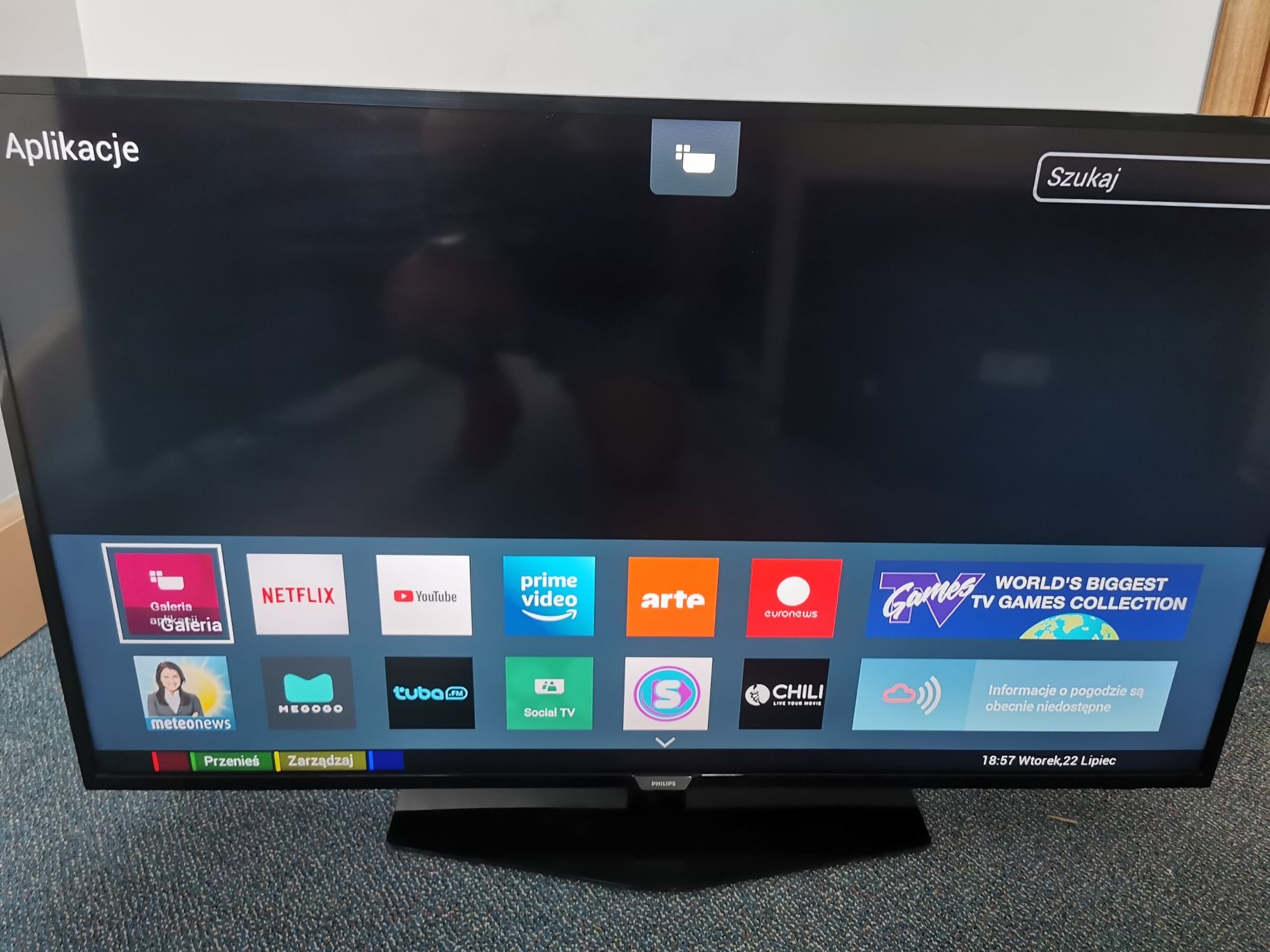 Telewizor LED Philips 55PUS6162 55 cali 4K UHD transport