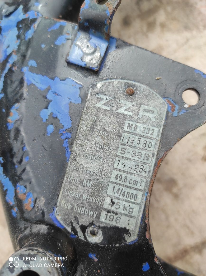 El ramy rama Romet Komar sztywniak mr 232 stopki centralne 8.1
