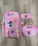 Mochila Stitch com estojo e lancheira