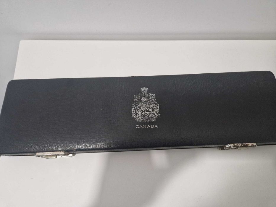 Conjunto de moedas prof olimpíadas 1976 Canadá com estojo