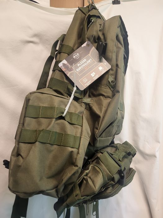 Plecak survival przetrwania 50L nowy modułowy zielony khaki