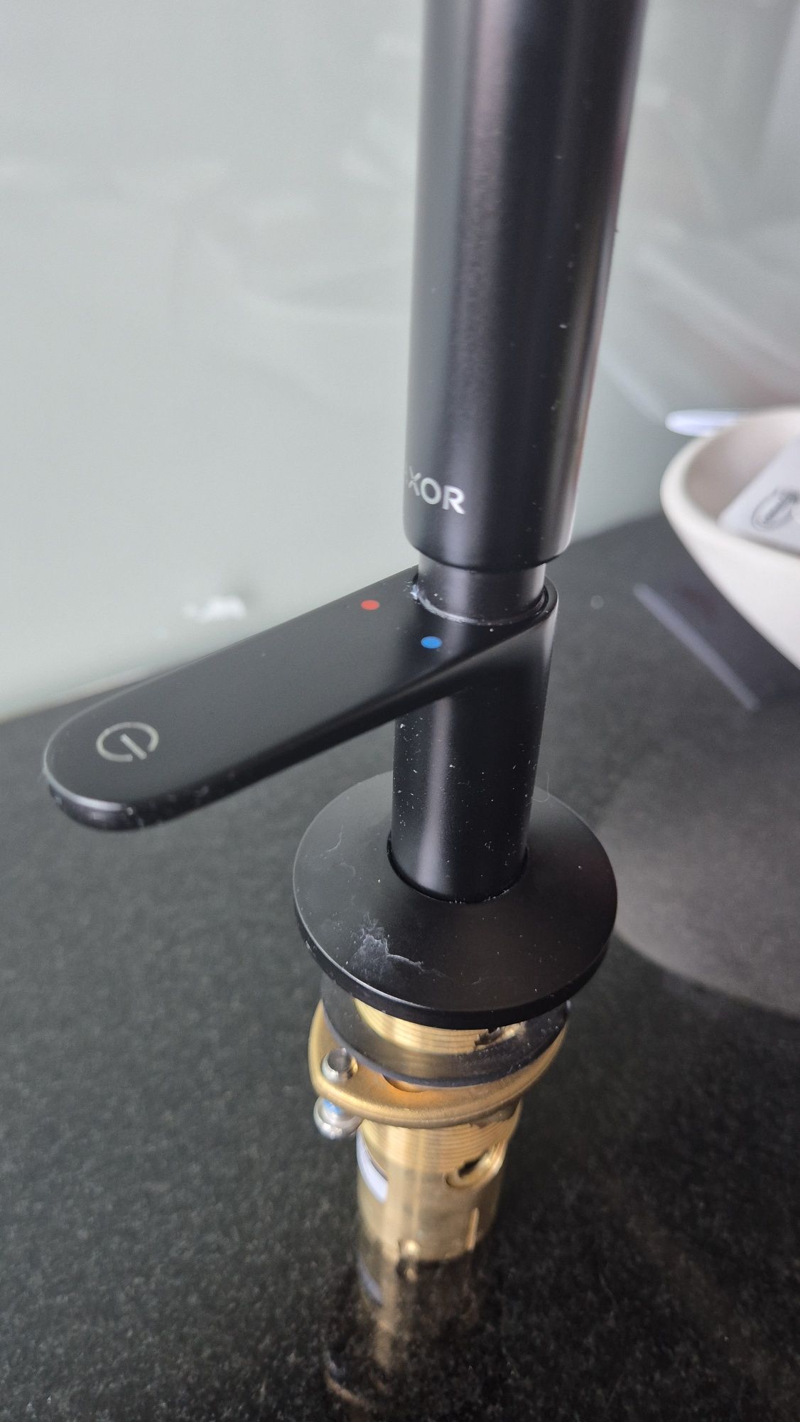 Axor One, Bateria umywalkowa Select 140 czarny mat