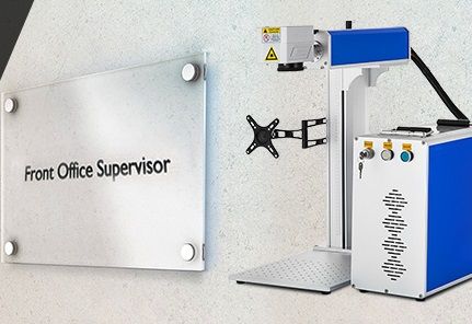 Máquina de gravação Metais | Acrílico | Plásticos Fibra Laser