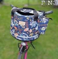 Koszyk PINO na rower w kwiaty WYPINANY na zakupy PRODUCENT 50 wzorów