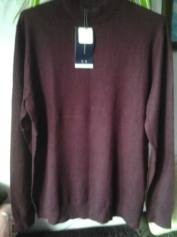 sweter meski burgund, rozm XL, Lftman