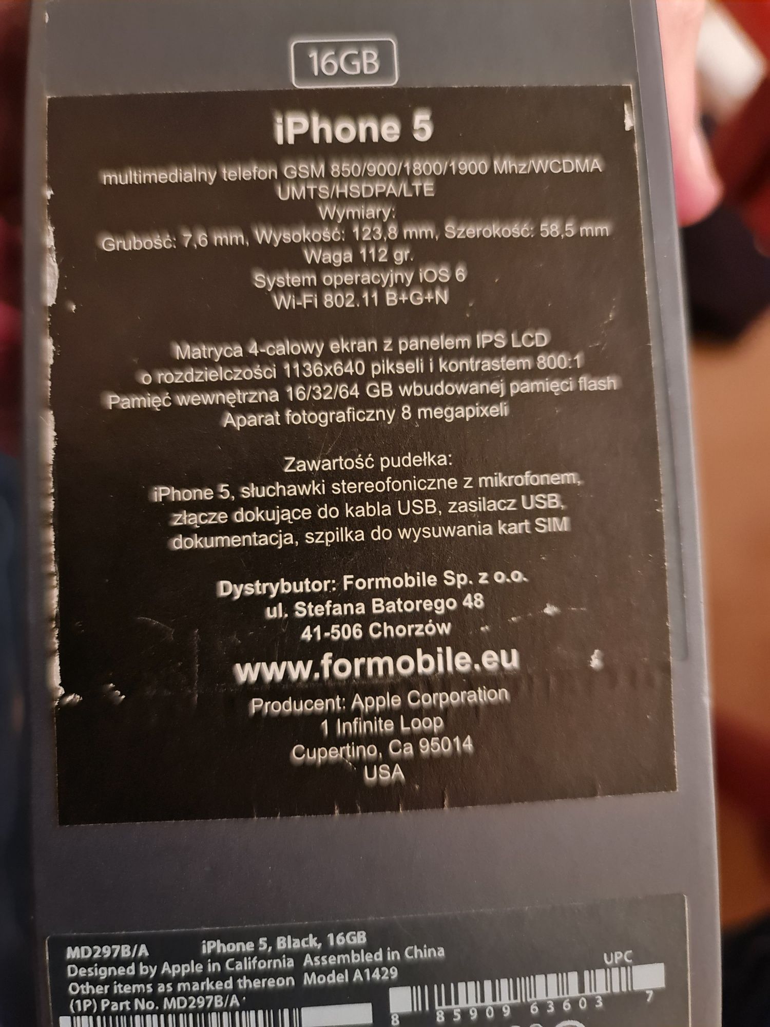 Telefon komórkowy IPhone 5s LTE