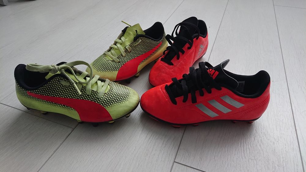 Бутсы футбольные Adidas и Puma размер 30