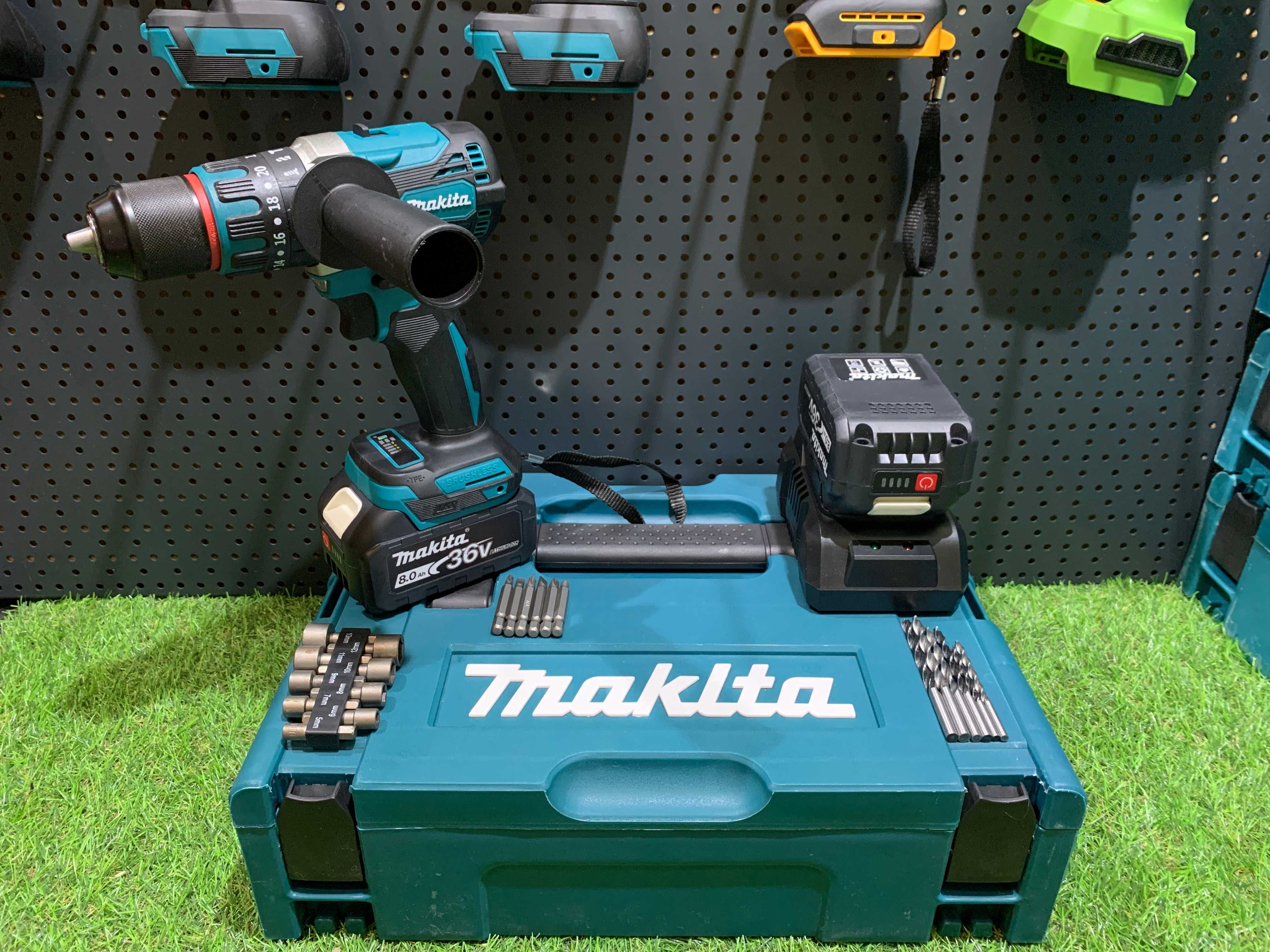 Акумуляторний Шуруповерт Makita DHP485BL з ударом Безщітковий 36V 8A