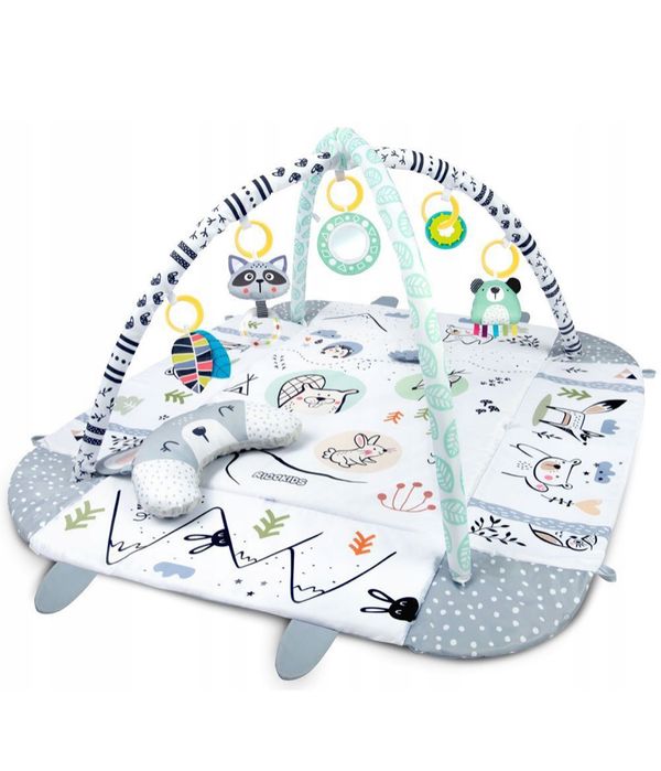 Розвиваючий дитячий килимок 3в1