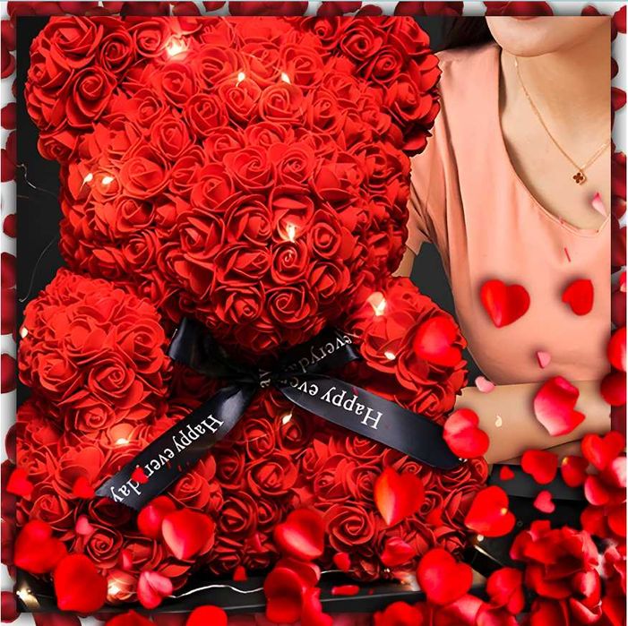 Miś z Róż Idealny Prezent (Okazja)