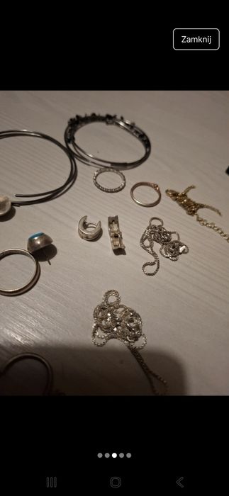 Srebrna biżuteria złom srebro 925