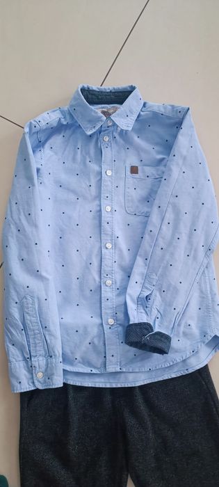 Zestaw koszula 134 i spodnie 128