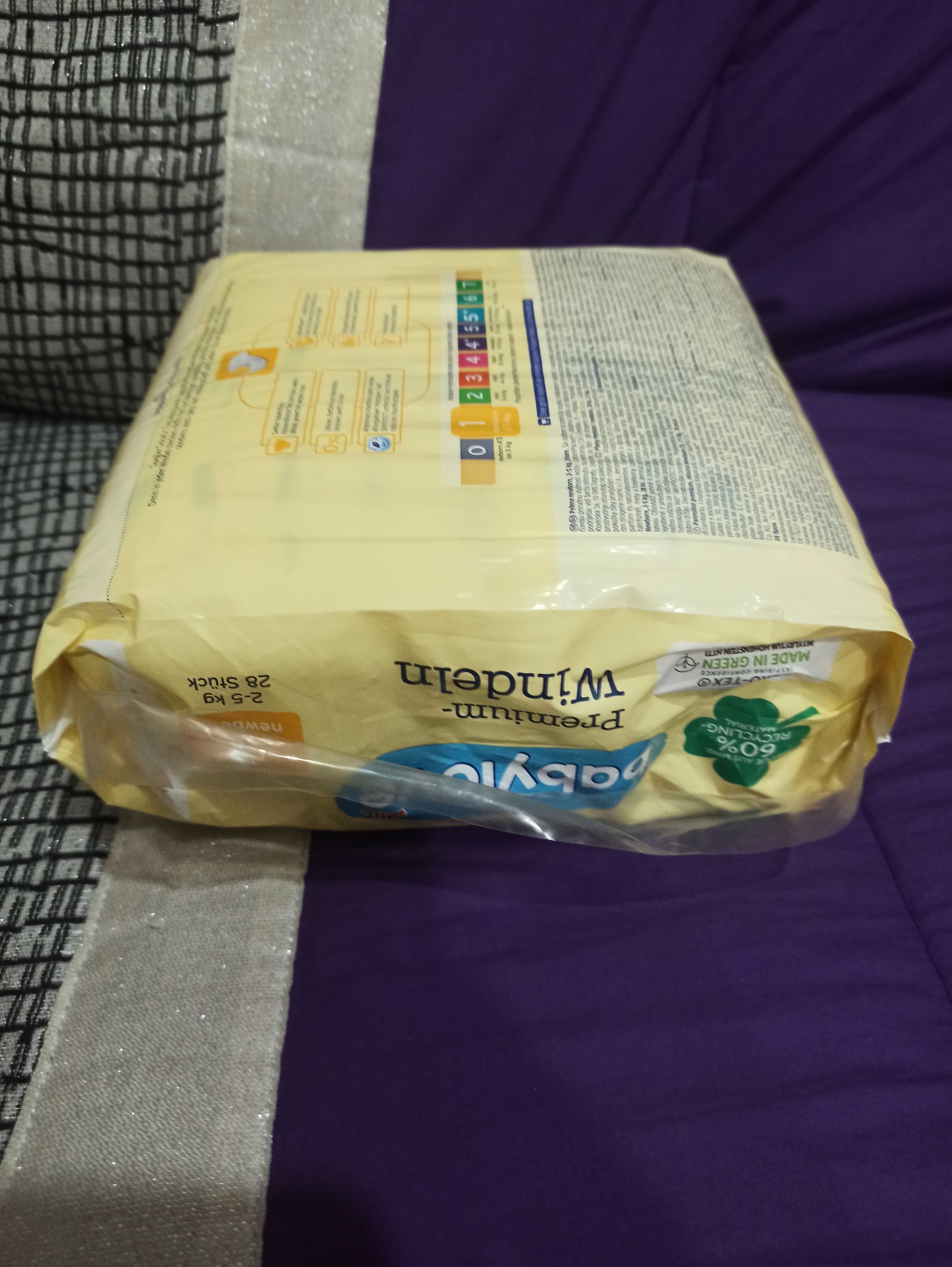 Pacote fraldas tamanho 1 novo 28 unidades