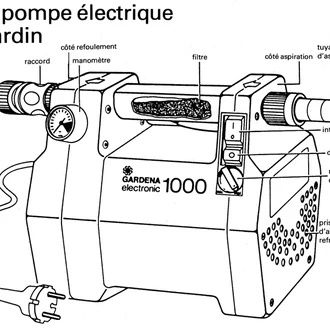 Pompa Gardena 1000 elektronik regulacja mocy tłoczenia