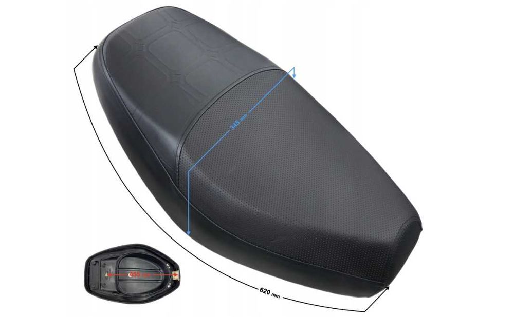 Siedzenie Fotel Kanapa Coliber Barton ZIPP Vapor ROUTER GY6 4T