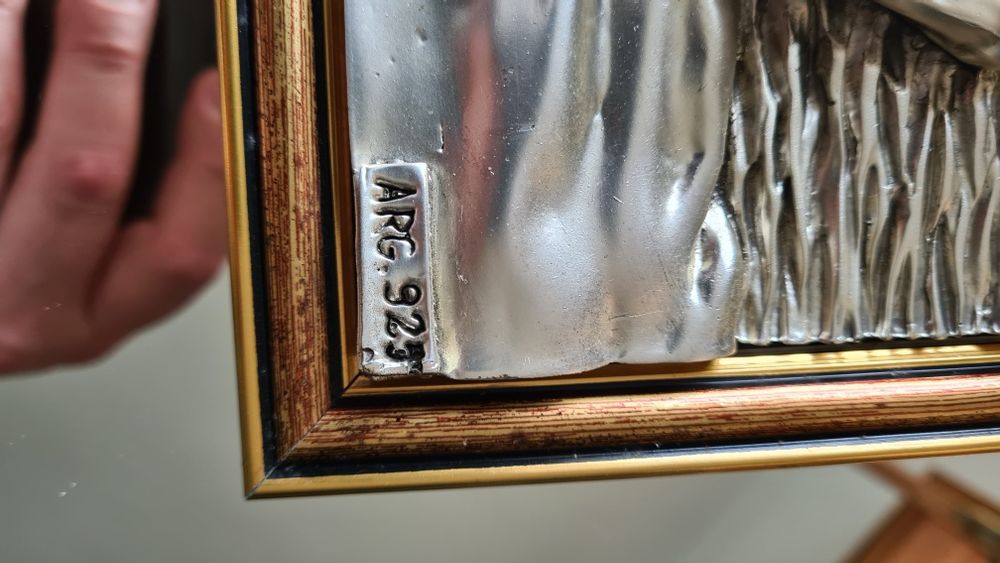 Quadro 3D de prata