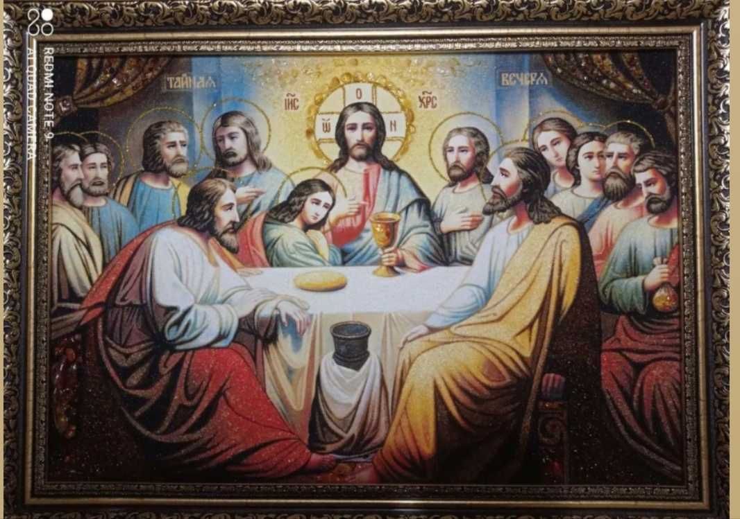Ікони / картини з бурштину