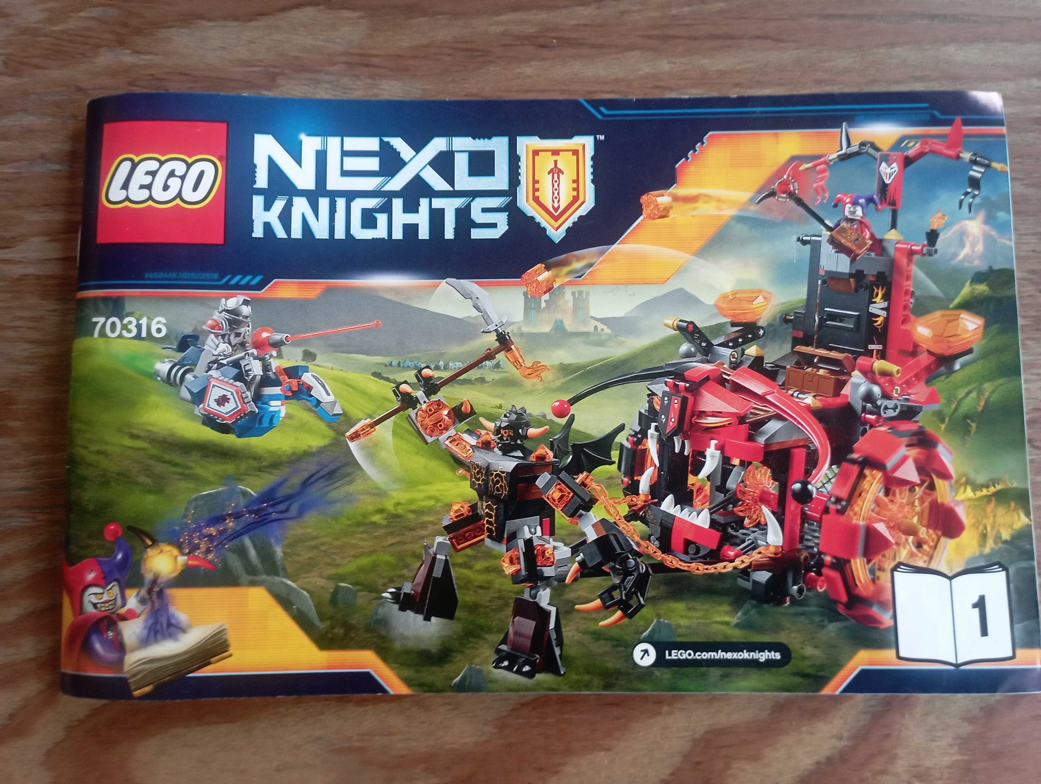 LEGO Nexo Knight 70316 Pojazd zła Jestro instrukcja część 1