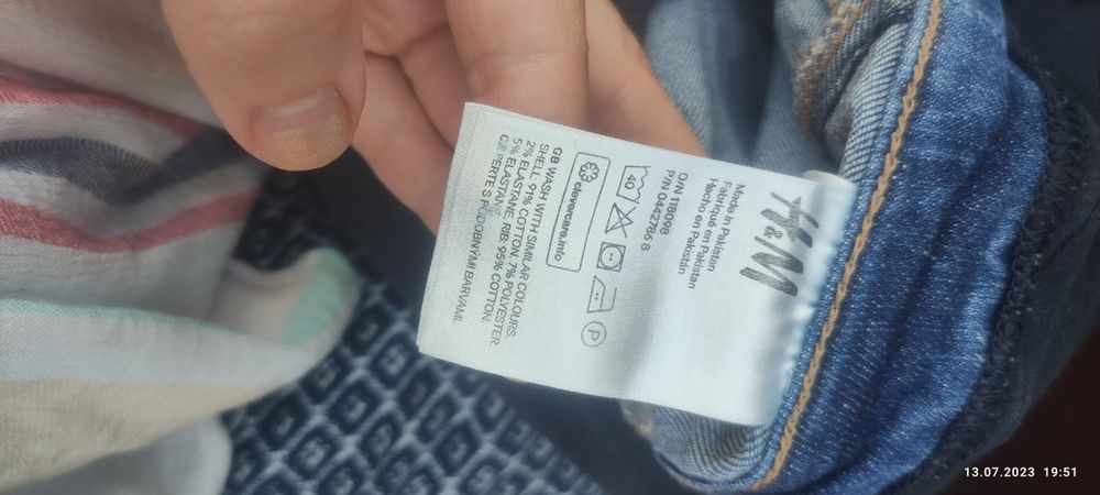 Szorty ciążowe spodenki rybaczki jeansy h&m mama 38