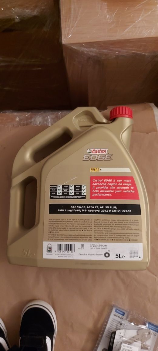 castrol edge 5w30 advanced full-synthetic 5 litros