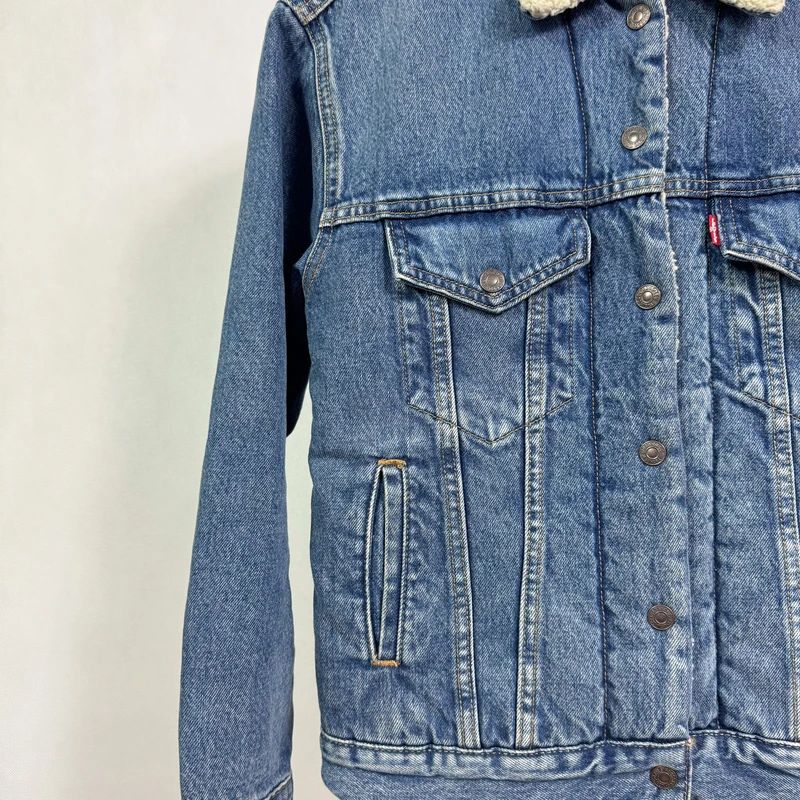 Kurtka jeansowa bez kaptura katana sherpa Levis