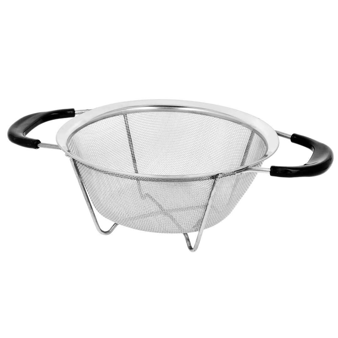 Stalowy durszlak cedzak kuchenny 19,5cm sitko do odcedzania kuchni