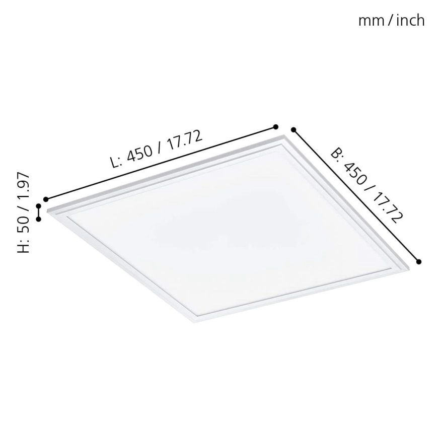 SALOBRENA-C LED RGB Oświetlenie ściciemnialne 45x45cm 97629 EGLO