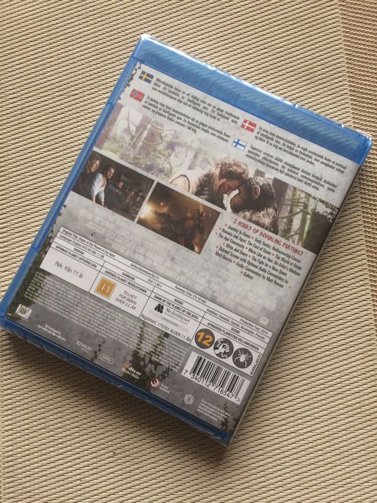 DAWN of the PLANET of the APES Planeta Małp Bluray FOLIA ANG