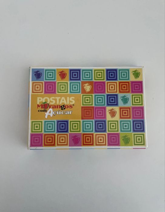 Postais morangos com açucar